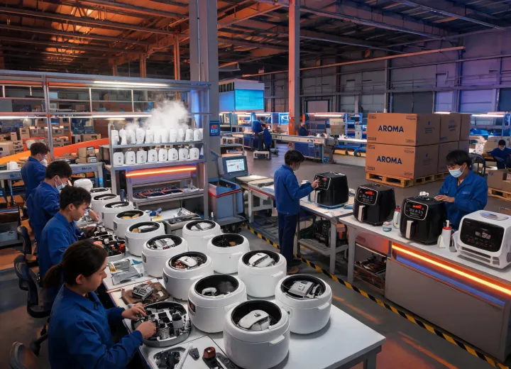 Aroma appliance factory video loop frame