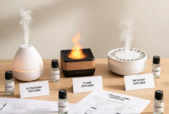Aroma diffuser machine private label lineup