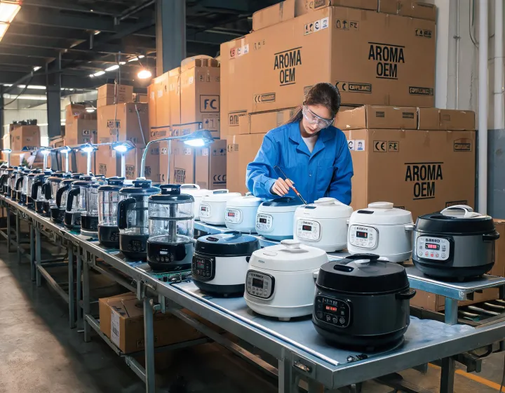 Aroma rice cooker and air fryer OEM factory lane