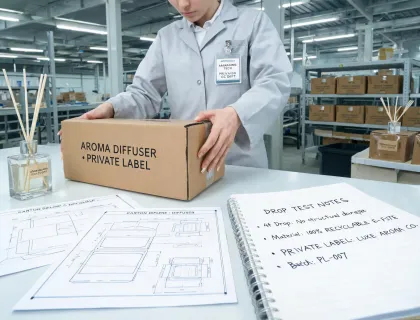 Recyclable carton test for diffuser program