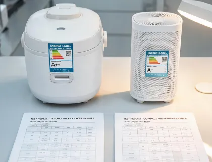 Energy label review for appliance sample